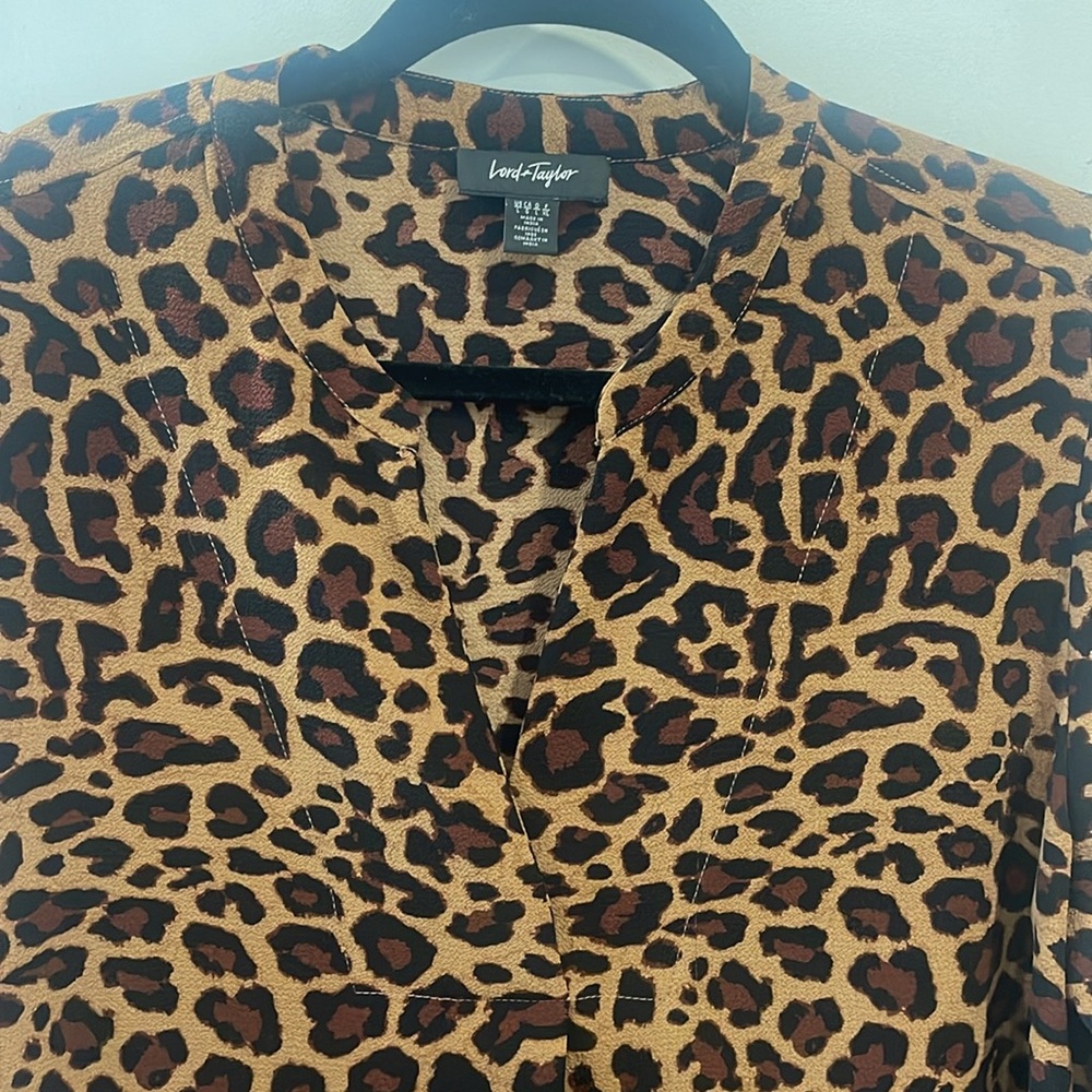 Leopard blouse L - Picture 2 of 3